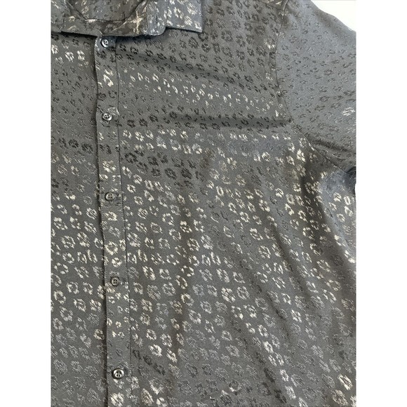 INC.  Men's Black Button Silky Shirt SIZE XXL NEW - Picture 4 of 16